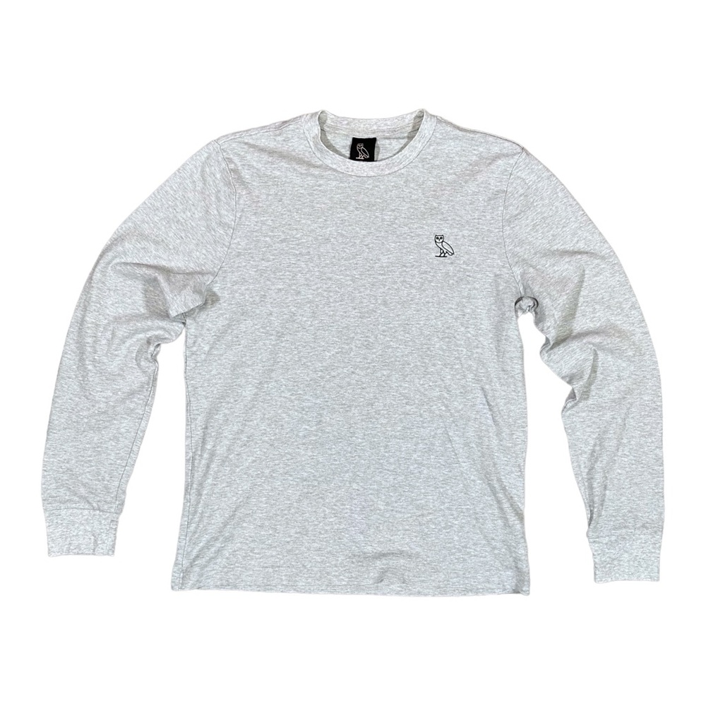 OVO Men's Gray Long Sleeve Shirt